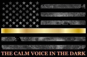 Gold Line American Flag Representing Dispatchers